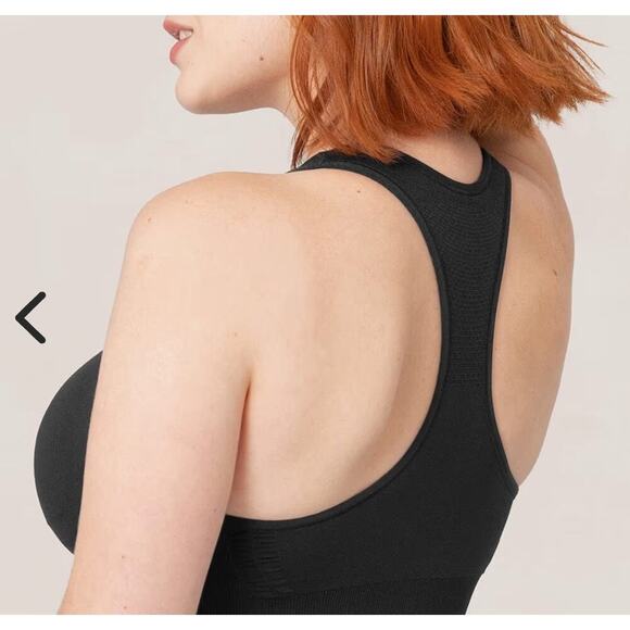 Truekind Shapermint Wireless Reactive Sport Bra sz Med Blk Nwt Shapewear - Picture 1 of 10